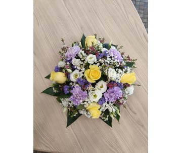 Bouquet Giallo e Lilla Elegante