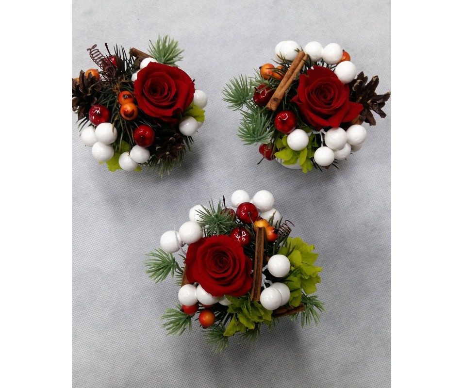 Tris di rose rosse ( solo per Milano )