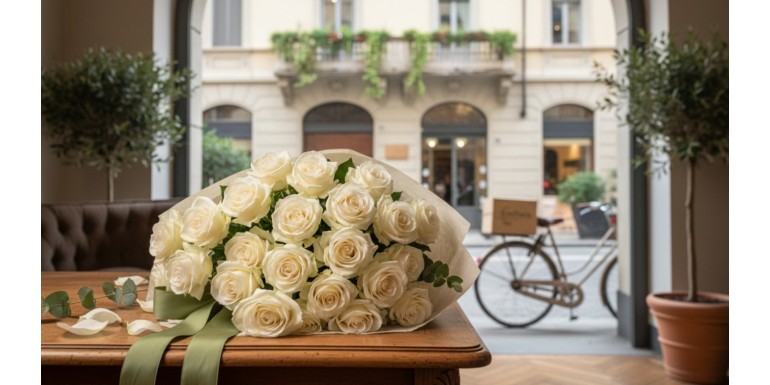 Rose avalanche bianche a domicilio Milano | Fiorilandia