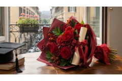 Mazzo di fiori per laurea Milano